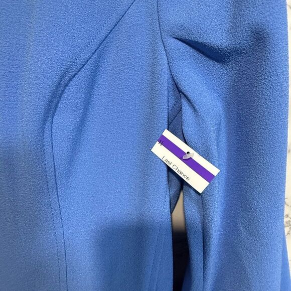 NEW Eliza J Seamed Long Sleeve Dress in Periwinkle Size 12 - Picture 4 of 10